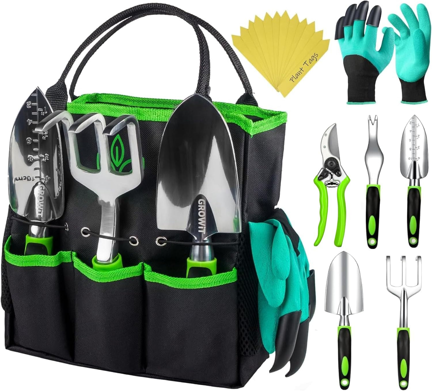 Heavy Duty Gardening Tools - 22-Piece Gardening Gifts for Women, Mom, Men - Durable, Ergonomic Garden Tool Set